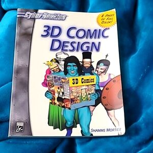 3d comic design paperback book by shamms mortier, NO cd included